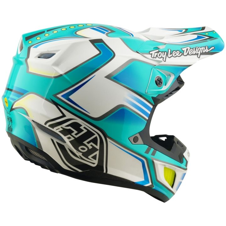 Hjelm SE5 Composite Mips Crest Turkis Hvid TROY LEE DESIGNS s – billede 5