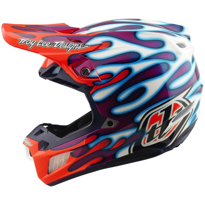 Hjelm SE5 Composite Mips Lilla Rød Hvid TROY LEE DESIGNS L – billede 2