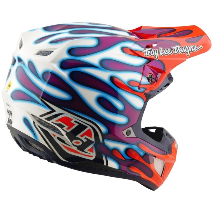 Hjelm SE5 Composite Mips Lilla Rød Hvid TROY LEE DESIGNS L – billede 5