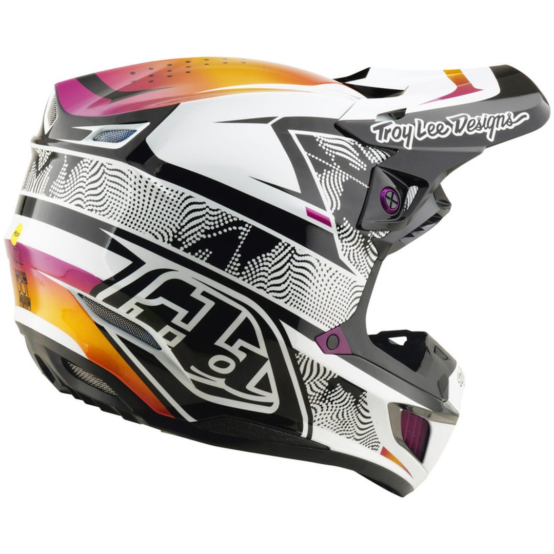 Hjelm SE5 Composite MIPS Sort Lilla Hvid TROY LEE DESIGNS XS – billede 4