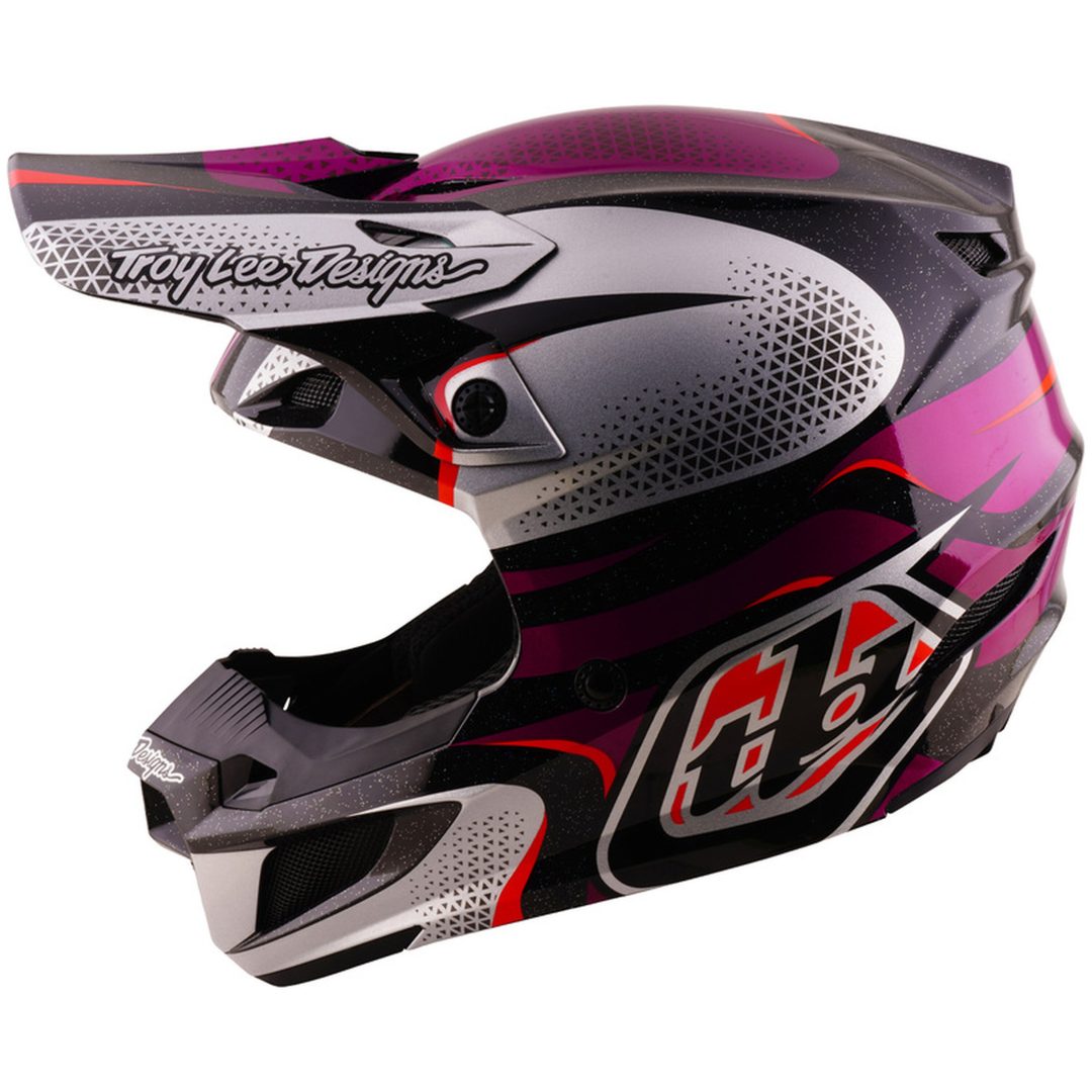 Hjelm SE5 Polycarbonate Mips Aura Lilla Sort TROY LEE DESIGNS M – billede 2