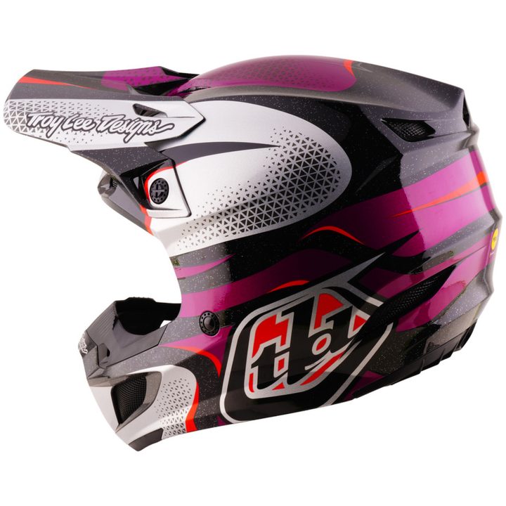 Hjelm SE5 Polycarbonate Mips Aura Lilla Sort TROY LEE DESIGNS M – billede 3