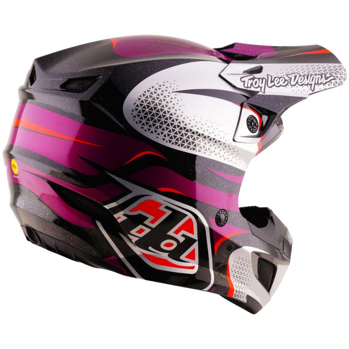 Hjelm SE5 Polycarbonate Mips Aura Lilla Sort TROY LEE DESIGNS XS – billede 5