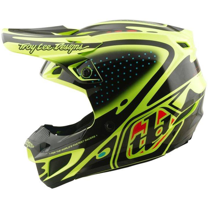 Hjelm SE5 Polycarbonate MIPS The Line Neongul TROY LEE DESIGNS s – billede 2