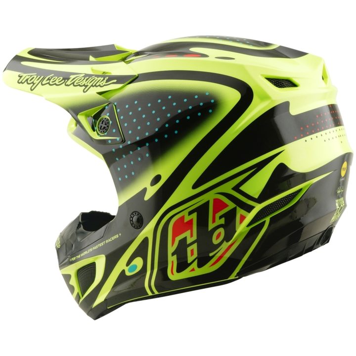 Hjelm SE5 Polycarbonate MIPS The Line Neongul TROY LEE DESIGNS s – billede 3