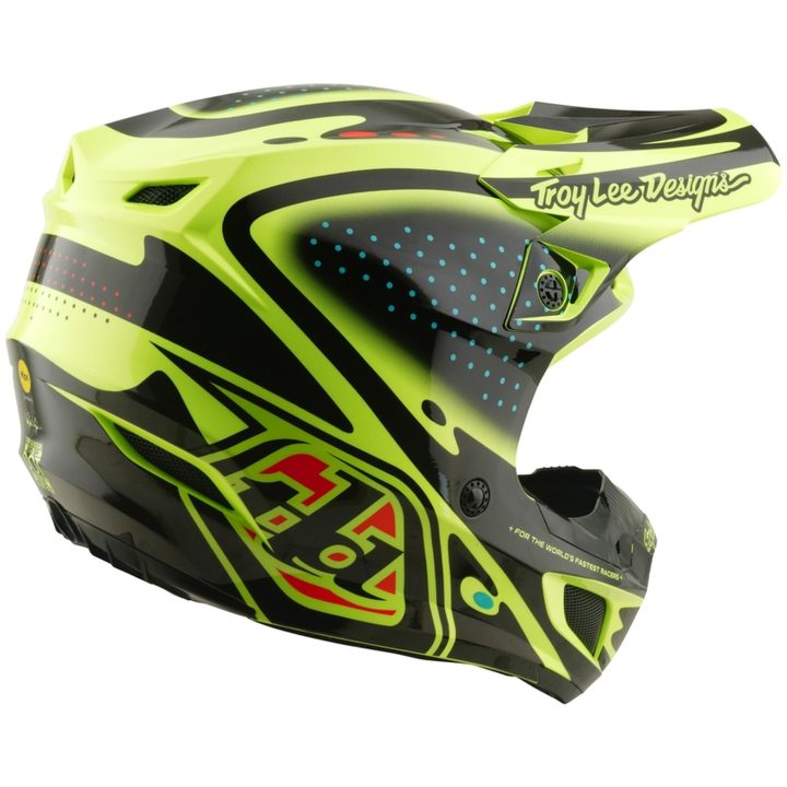 Hjelm SE5 Polycarbonate MIPS The Line Neongul TROY LEE DESIGNS s – billede 5