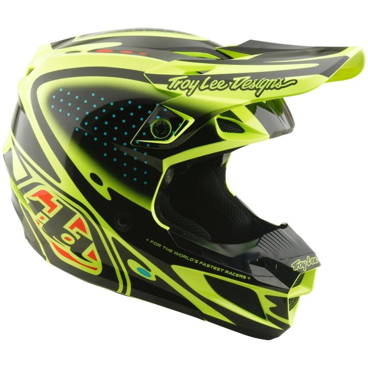 Hjelm SE5 Polycarbonate MIPS The Line Neongul TROY LEE DESIGNS s – billede 7