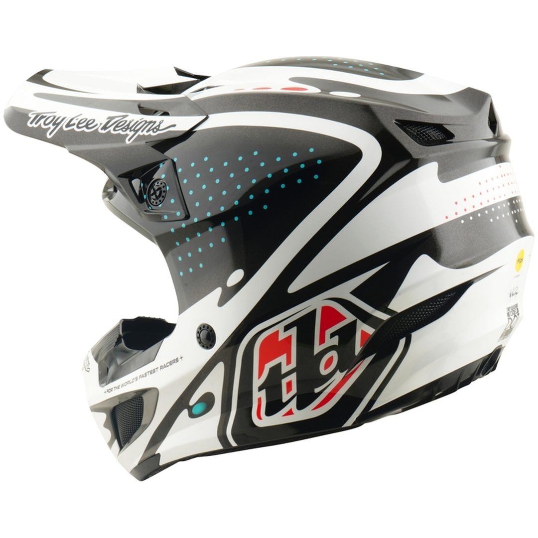 Hjelm SE5 Polycarbonate MIPS The Line Sort Hvid TROY LEE DESIGNS L – billede 3