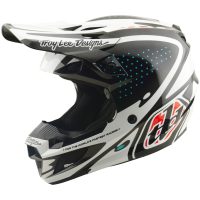 Hjelm SE5 Polycarbonate MIPS The Line Sort Hvid TROY LEE DESIGNS