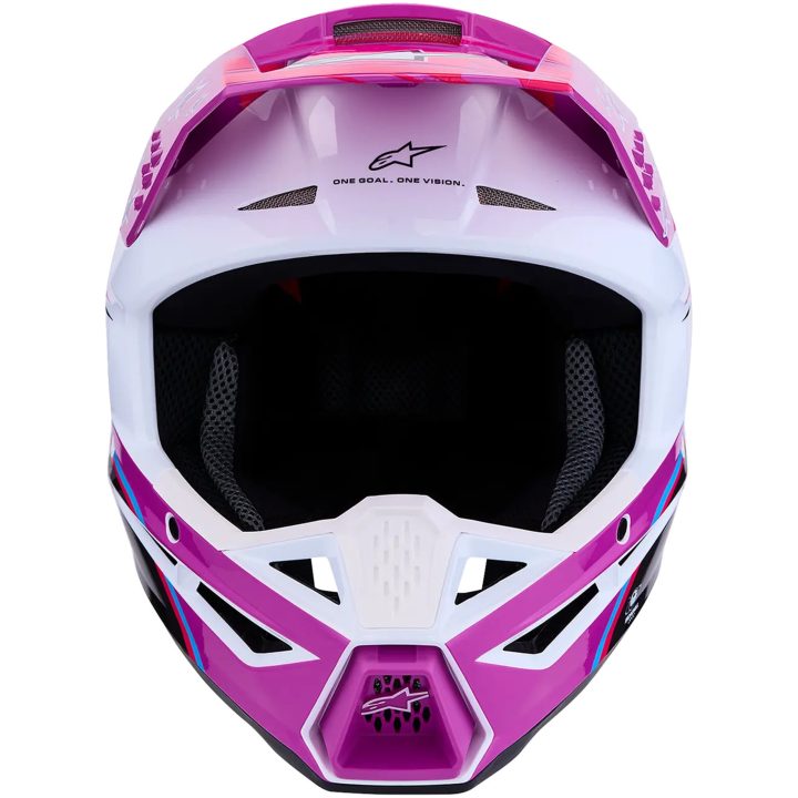 Hjelm SM3 Falcon Sort Pink Lilla Hvid ALPINESTARS s – billede 4