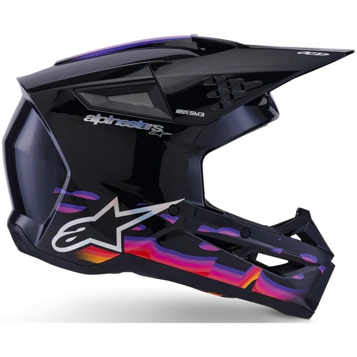 Hjelm SM3 Force Sort Blank Alpinestars XS – billede 4