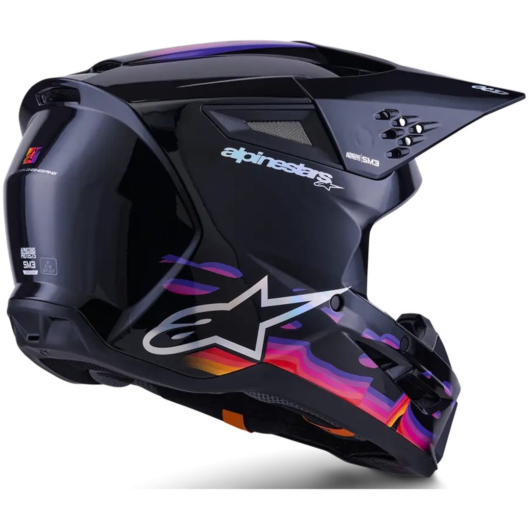Hjelm SM3 Force Sort Blank ALPINESTARS(MX) XS – billede 7