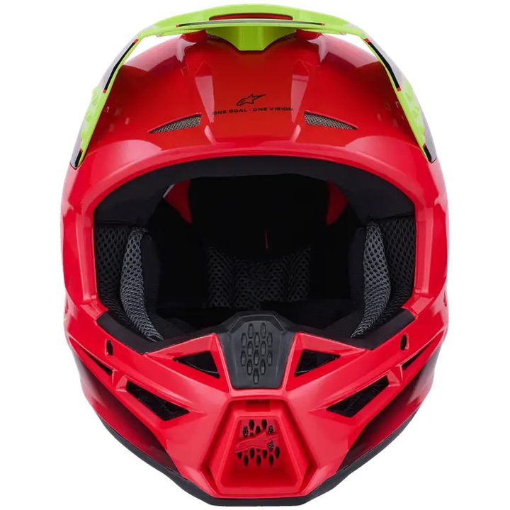 Hjelm SM3 Fray Sort Rød Gul Alpinestars XL – billede 4