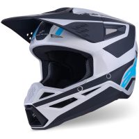 Hjelm SM3 Heat Sort Blå Sølv Mat ALPINESTARS