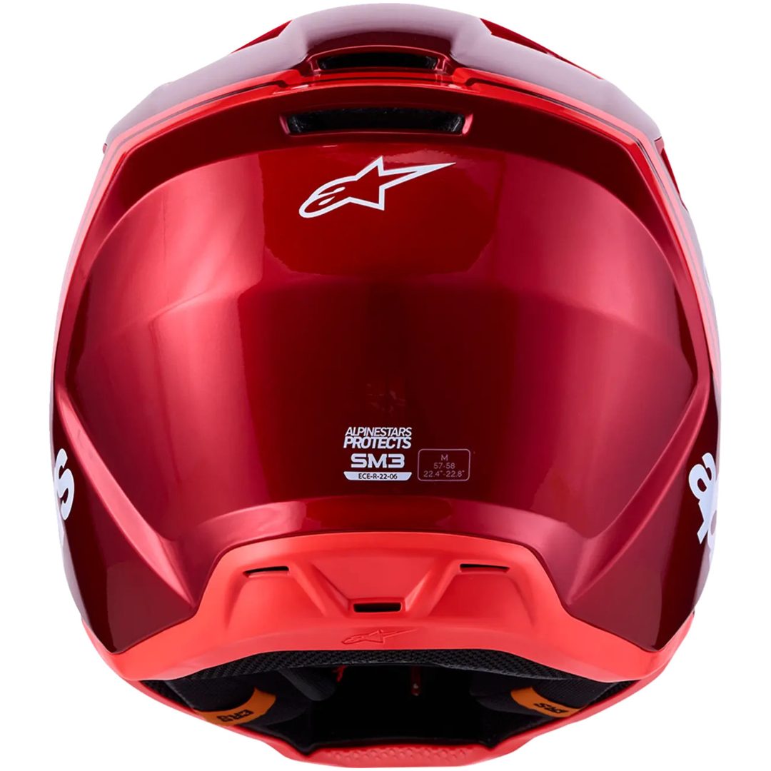 Hjelm SM3 Radium Rød Hvid ALPINESTARS XS – billede 4
