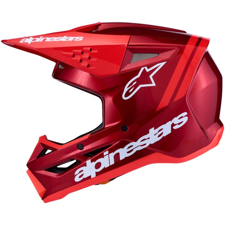 Hjelm SM3 Radium Rød Hvid ALPINESTARS XS – billede 5