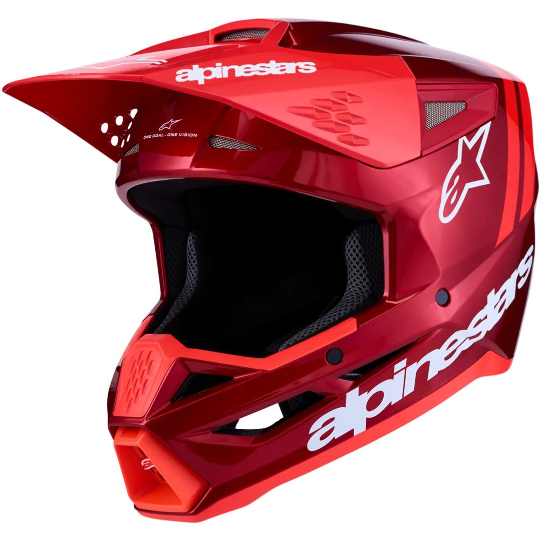 Hjelm SM3 Radium Rød Hvid ALPINESTARS XS