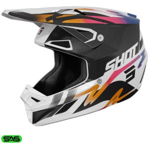 Hjelm Speed Wave Sort Hvid Shot