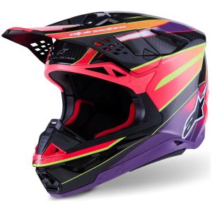Hjelm Supertech M10 Era MIPS Pink Lilla Gul Alpinestars