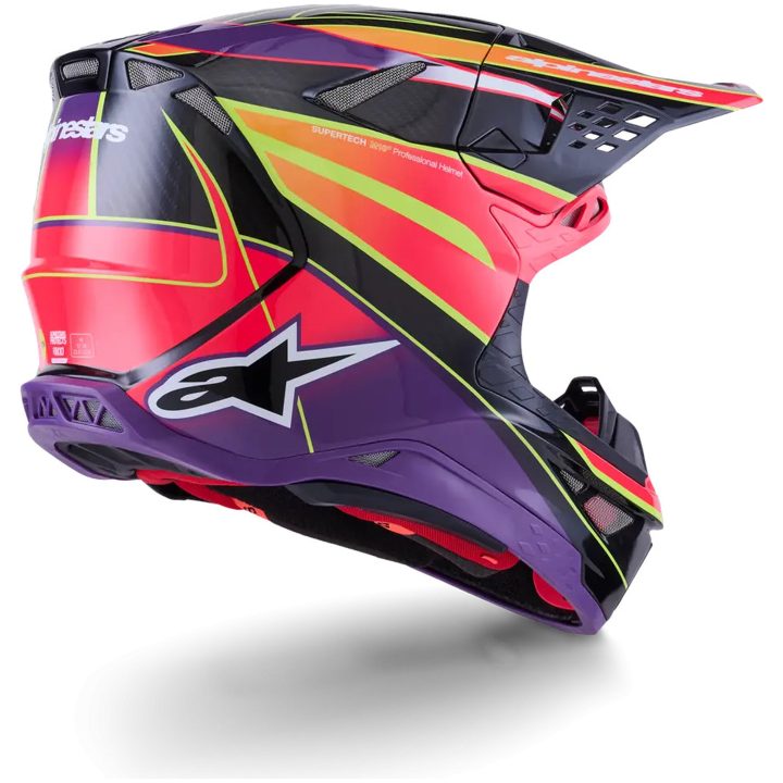 Hjelm Supertech M10 Era MIPS Pink Lilla Gul Alpinestars XS – billede 6