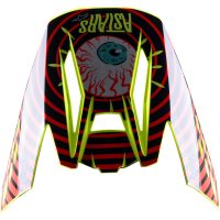 Hjelmpeak Sm5 Sort/Fluorescerende Gul/Rød ALPINESTARS