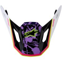 Hjelmskærm Blaster Pink Lilla Hvid Alpinestars