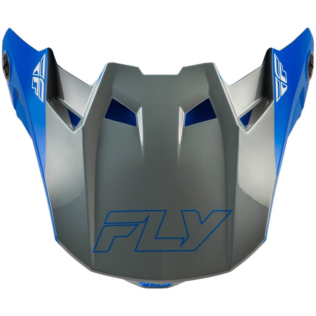 Hjelmskærm Formula CC Glide Blå/Lysegrå/Grå FLY RACING YL/S