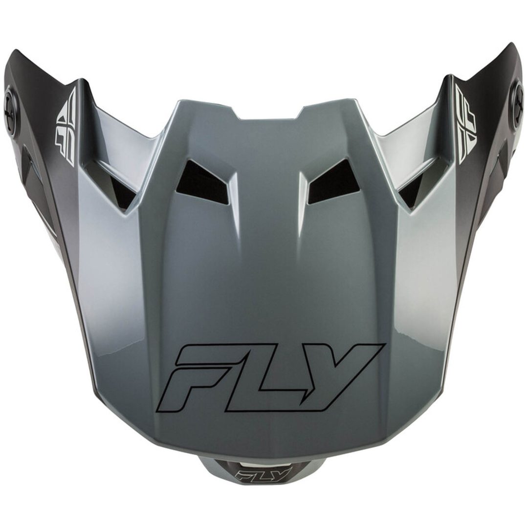 Hjelmskærm Formula CC Glide Grå/Lysegrå/Sort FLY RACING YL/S
