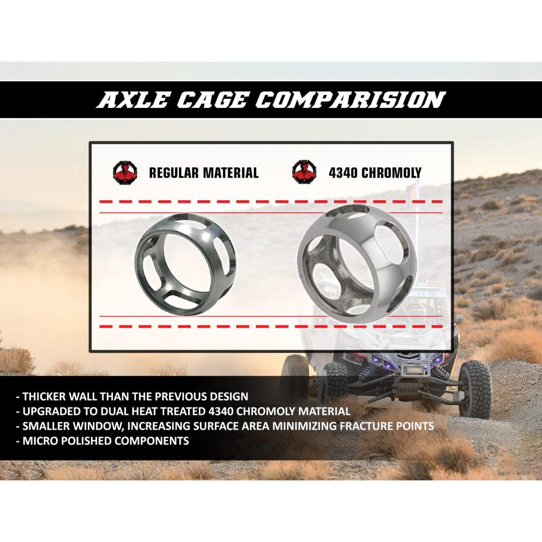 Hjulakselkit Heavy Duty X-treme Sort/poleret DEMON Akselsæt – billede 7