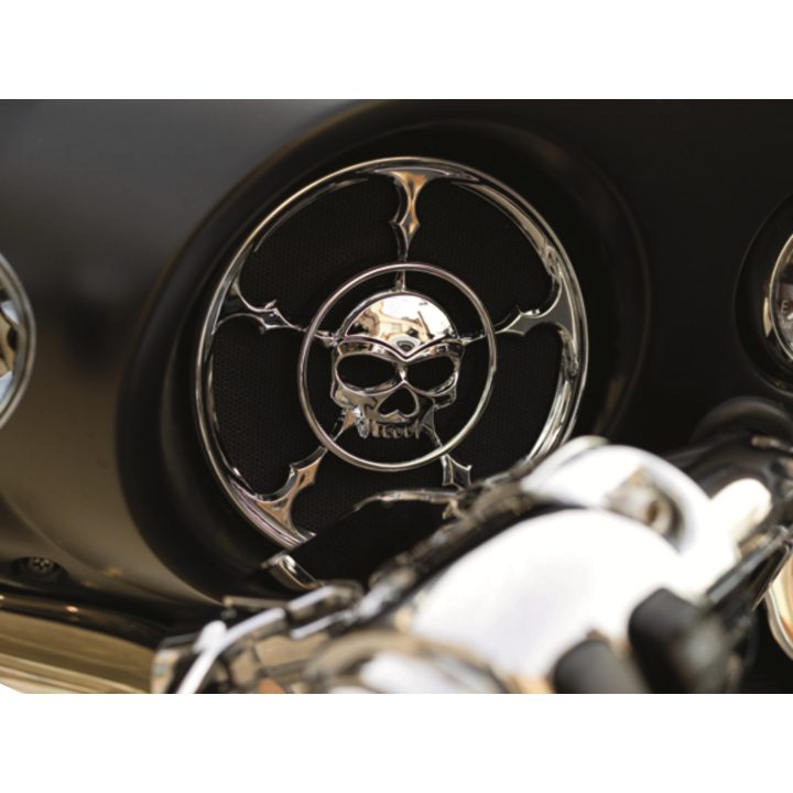 Højttaler Accent Front Chrome KURYAKYN GRILLS SPEAKER ZOMBIE – billede 3