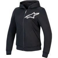 Hoodie Dam Chrome v2 Svart/Vit, XL Alpinestars
