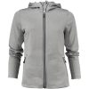 Hoodie Dam Layback Gråmelerad Printer RED XS – miniature 5