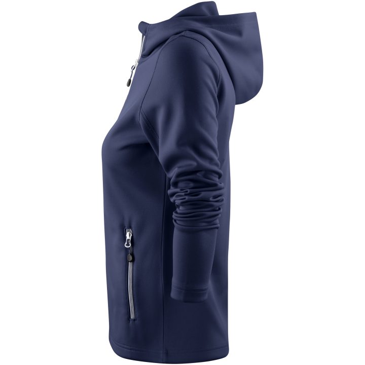 Hoodie Dam Layback Marinblå Printer RED XS – billede 3