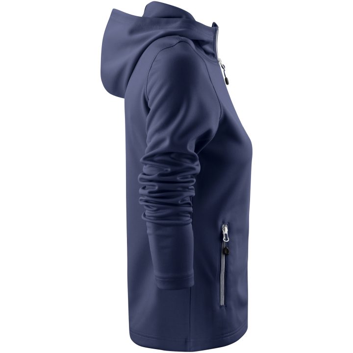 Hoodie Dam Layback Marinblå Printer RED XS – billede 4