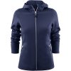 Hoodie Dam Layback Marinblå Printer RED XS – miniature 1