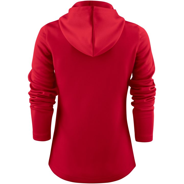 Hoodie Dam Layback Röd Printer RED XS – billede 2
