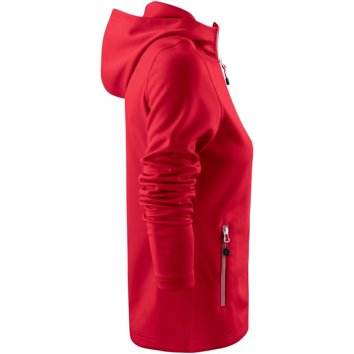 Hoodie Dam Layback Röd Printer RED XS – billede 4