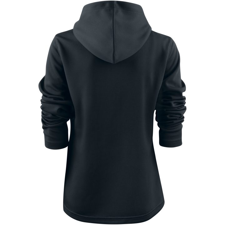 Hoodie Dam Layback Svart Printer RED XS – billede 2