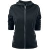 Hoodie Dam Layback Svart Printer RED XS – miniature 1