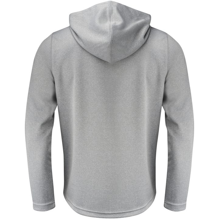 Hoodie Layback Gråmelerad Printer RED s – billede 2