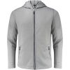 Hoodie Layback Gråmelerad Printer RED s – miniature 1