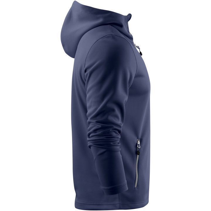 Hoodie Layback Marinblå Printer RED s – billede 4