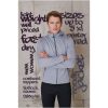 Hoodie Layback Marinblå Printer RED s – miniature 5