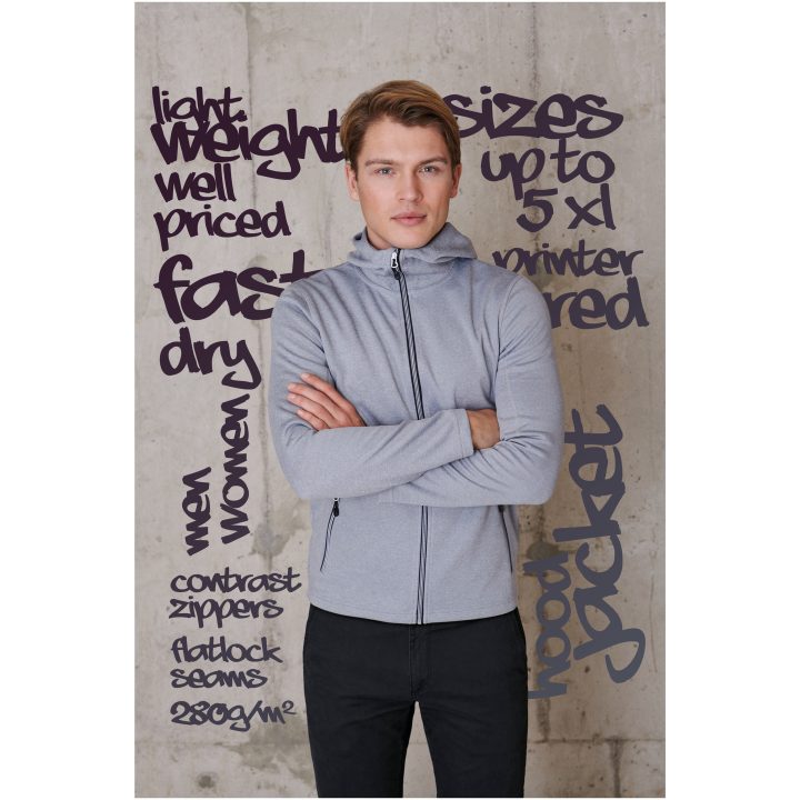 Hoodie Layback Marinblå Printer RED s – billede 5