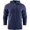 Hoodie Layback Marinblå Printer RED s – miniature 1