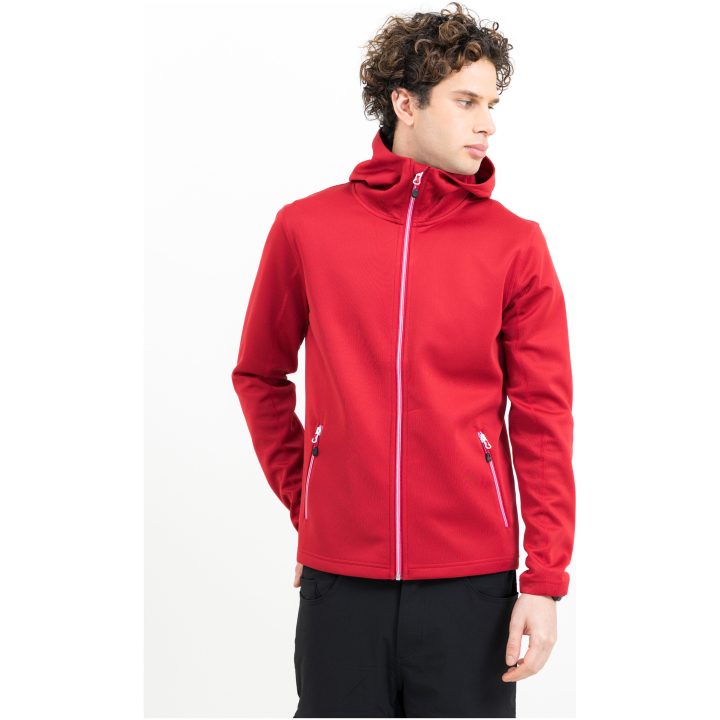 Hoodie Layback Röd Printer RED s – billede 2
