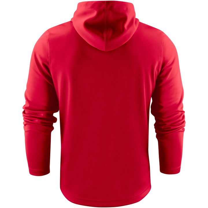 Hoodie Layback Röd Printer RED s – billede 7