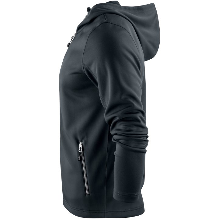 Hoodie Layback Svart Printer RED s – billede 3