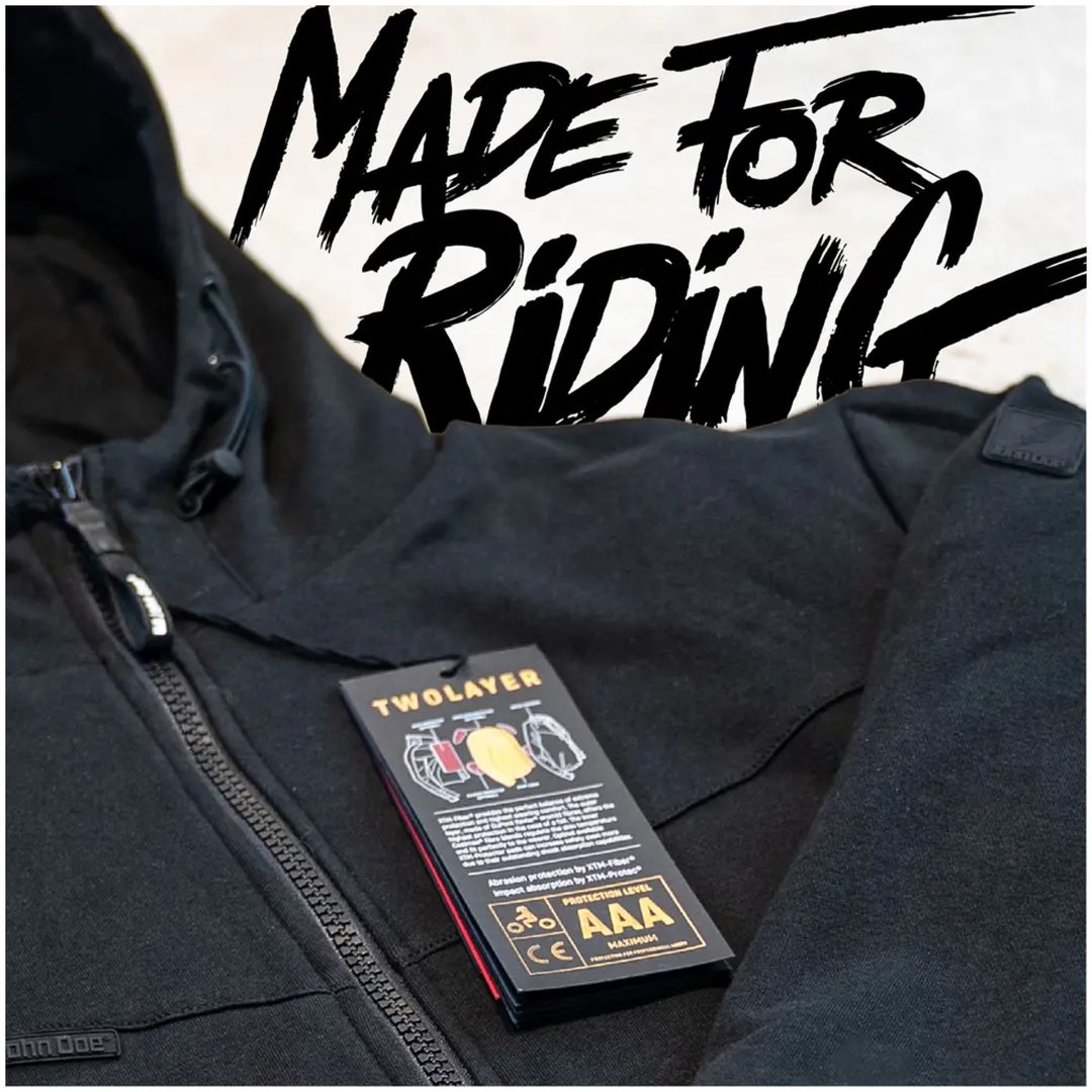 Hoodie V3 Tekstil Sort JOHN DOE Medium – billede 7