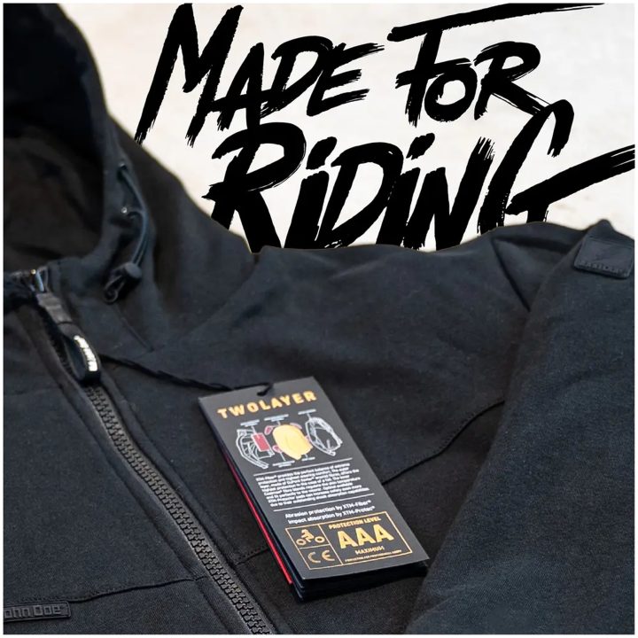 Hoodie V3 Tekstil Sort JOHN DOE Medium – billede 7